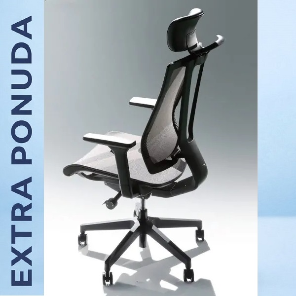 Ergonomska kancelarijska stolica AIR sa mrežastim naslonom i lumbalnom podrškom